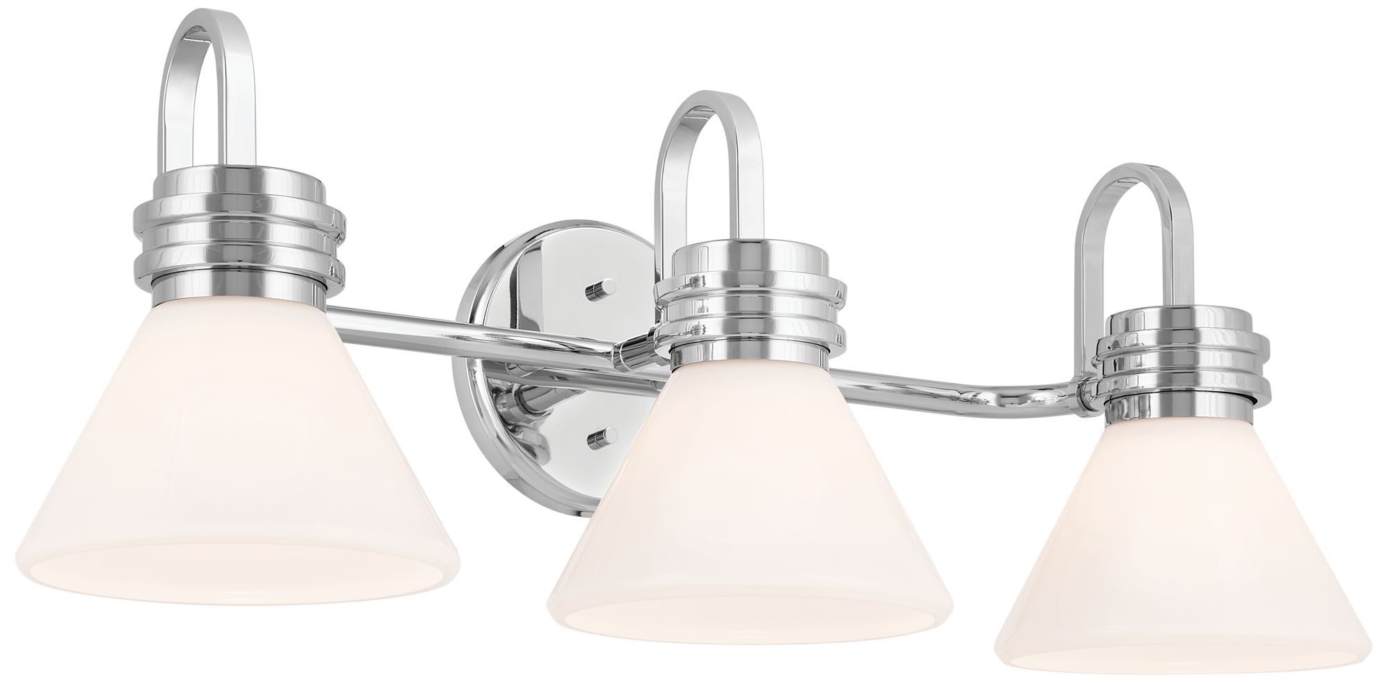 Farum 26 Inch 3 Light Vanity with Opal Glass in Chrome