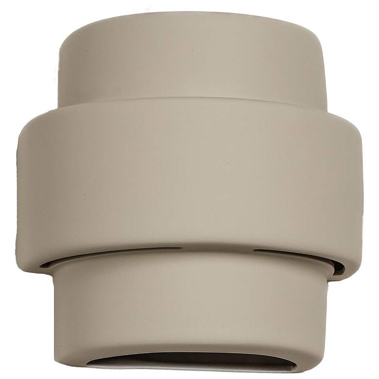 Image 1 Fasciato-10-inch-high-ceramic-beige-up/down-LED-outdoor-wall-light