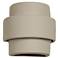 Fasciato-10-inch-high-ceramic-beige-up/down-LED-outdoor-wall-light