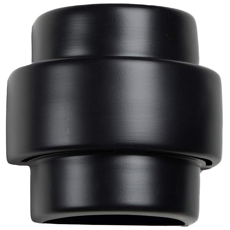 Image 2 Fasciato-10-inch-high-ceramic-black-up/down-LED-outdoor-wall-light