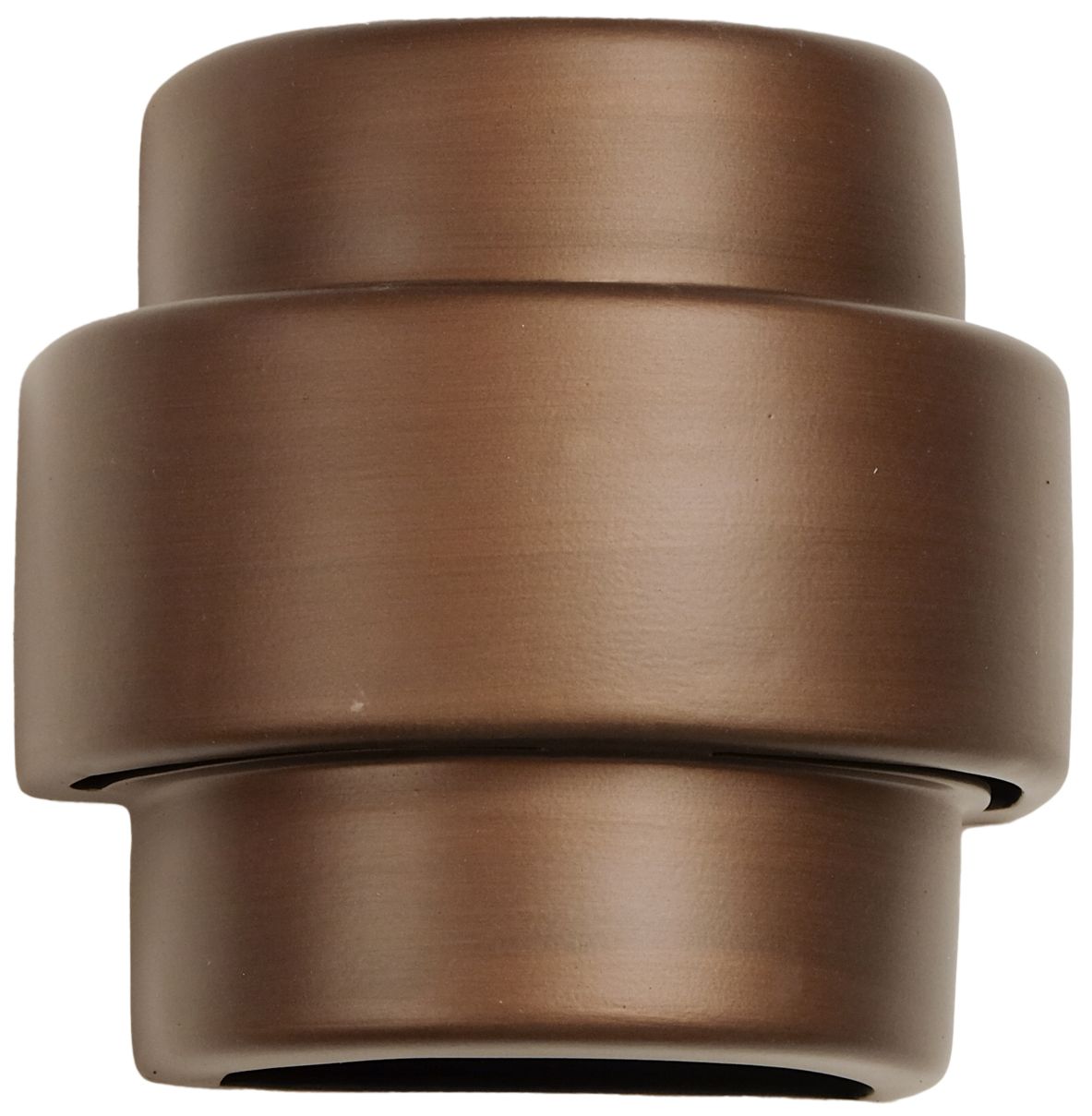 Fasciato-10-inch-high-ceramic-bronze-up/down-LED-outdoor-wall-light