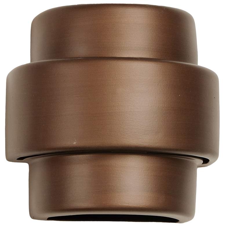 Image 1 Fasciato-10-inch-high-ceramic-bronze-up/down-LED-outdoor-wall-light
