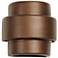 Fasciato-10-inch-high-ceramic-bronze-up/down-LED-outdoor-wall-light