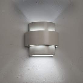 Image3 of Fasciato 10" High Matte Navajo LED Outdoor Wall Light more views