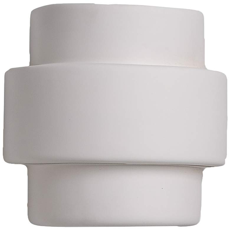 Image 2 Fasciato 10"H Paintable White Bisque LED Outdoor Wall Light