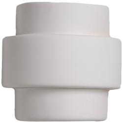 Fasciato 10&quot;H Paintable White Bisque LED Outdoor Wall Light