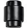 Fasciato-13.5-inch-high-ceramic-black-up/down-LED-outdoor-wall-light