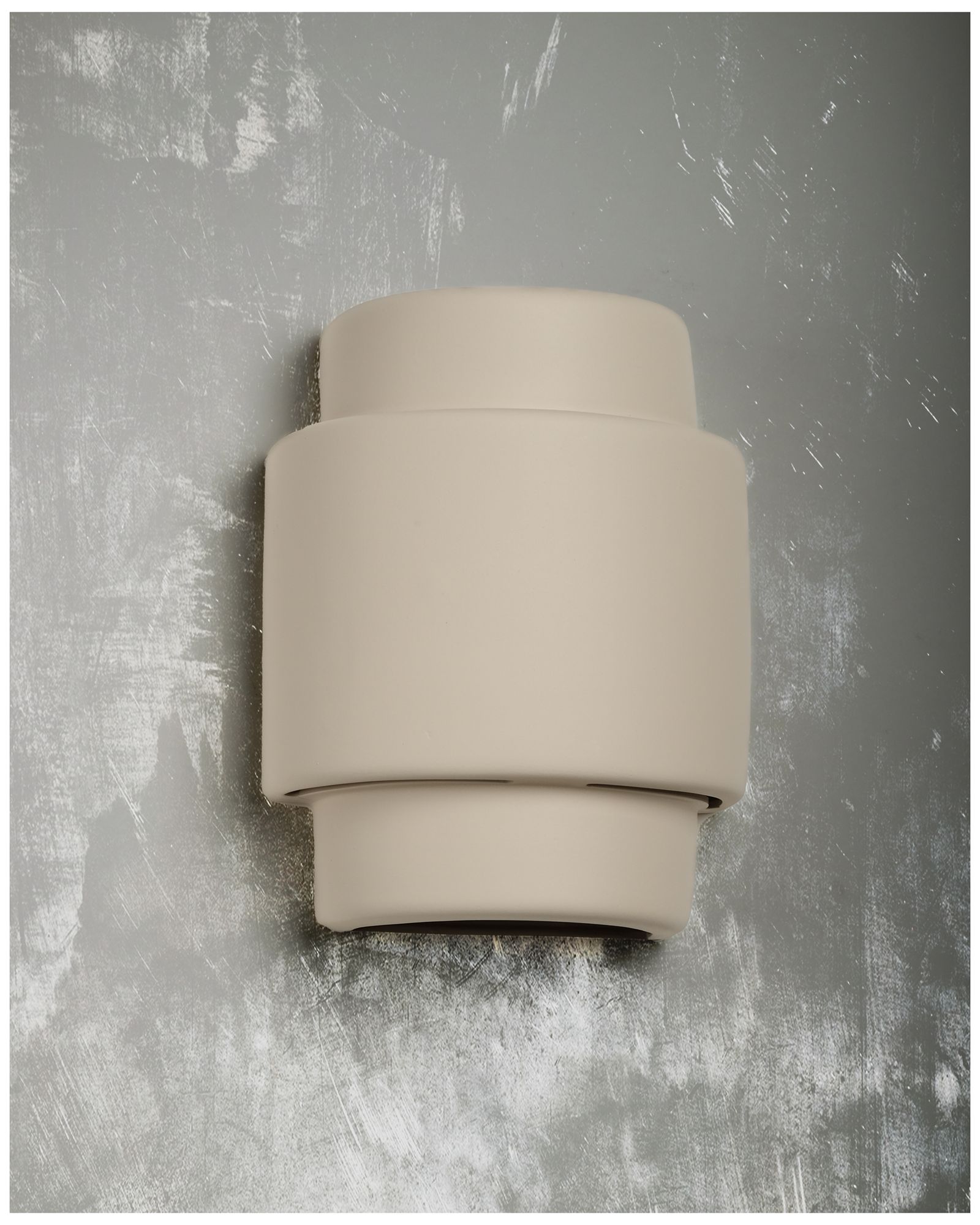 Image 3 Fasciato-13.5-inch-high-ceramic-cottonwood-up/down-LED-outdoor more views