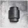 3_Fasciato-13.5-inch-high-ceramic-hammered-pewter-up/down-LED-outdoor more views