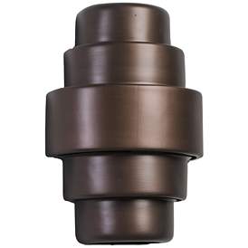 Image2 of Fasciato 15 1/2" High Rubbed Bronze LED Outdoor Wall Light
