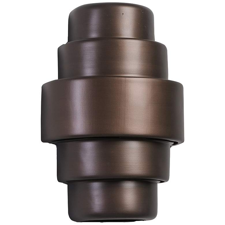 Image 2 Fasciato 15 1/2 inch High Rubbed Bronze LED Outdoor Wall Light
