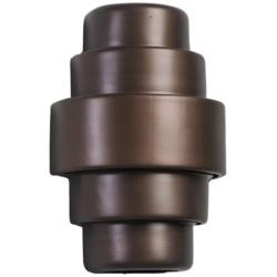 Fasciato 15 1/2&quot; High Rubbed Bronze LED Outdoor Wall Light