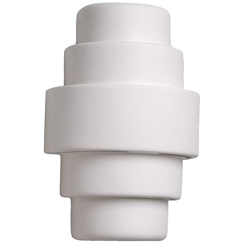 Image 2 Fasciato 15 1/2 inch High White Bisque LED Outdoor Wall Light