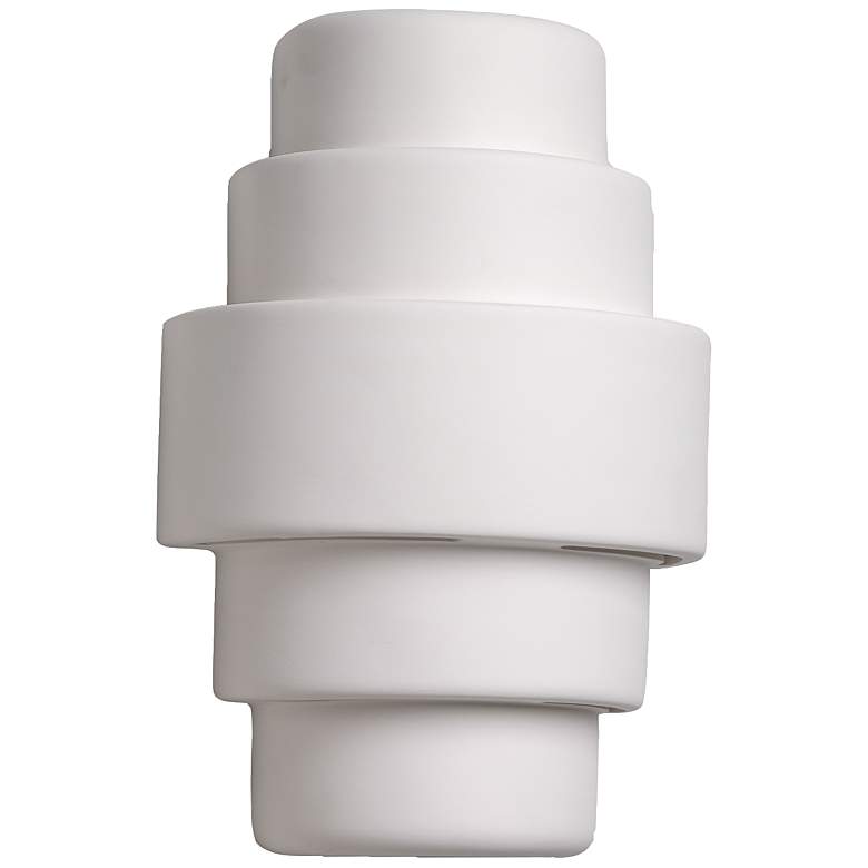 Image 2 Fasciato 15 1/2" High White Bisque LED Outdoor Wall Light