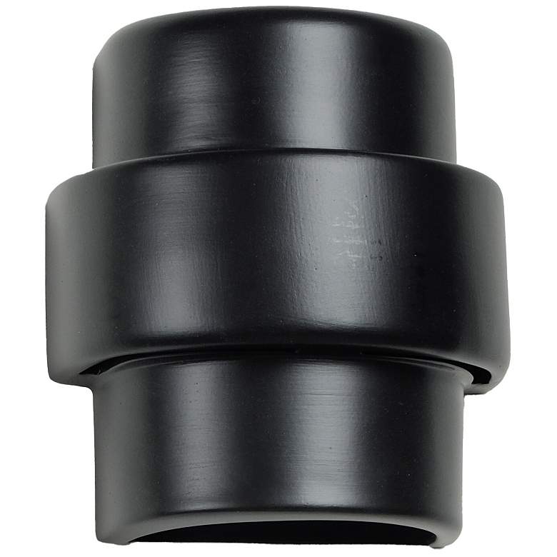 Image 2 Fasciato-9-inch-high-ceramic-black-up/down-LED-outdoor-wall-light