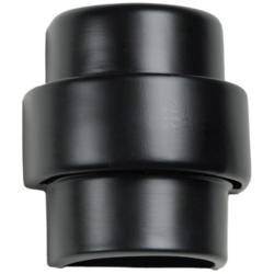 Fasciato-9-inch-high-ceramic-black-up/down-LED-outdoor-wall-light