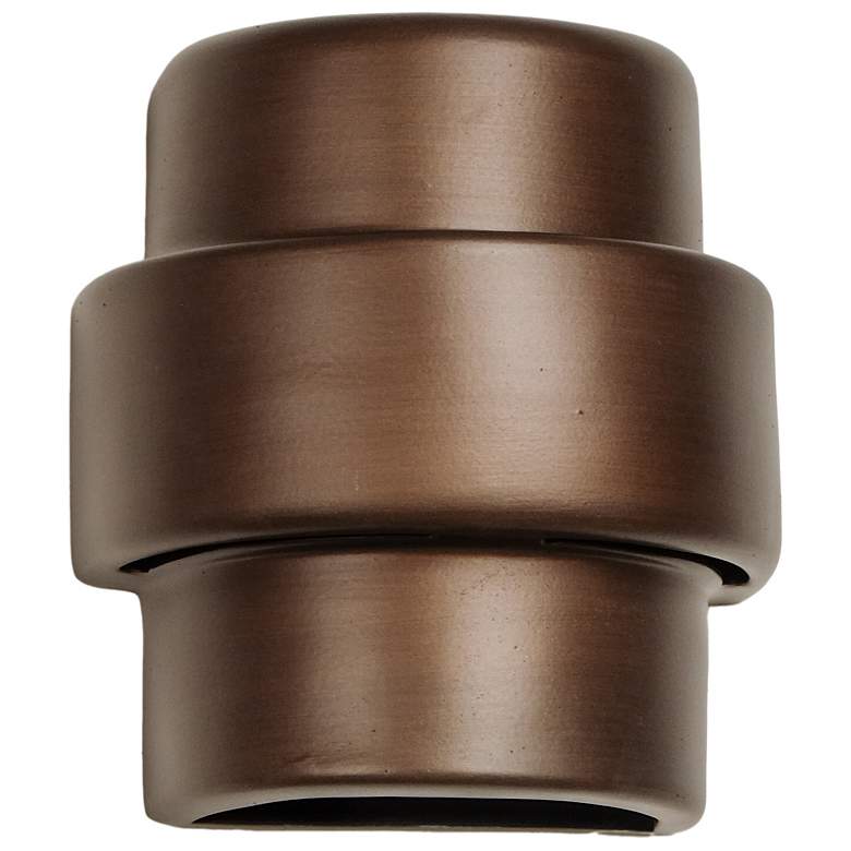 Image 1 Fasciato-9-inch-high-ceramic-bronze-up/down-LED-outdoor-wall-light