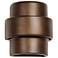 Fasciato-9-inch-high-ceramic-bronze-up/down-LED-outdoor-wall-light