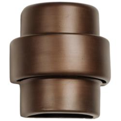 Fasciato-9-inch-high-ceramic-bronze-up/down-LED-outdoor-wall-light