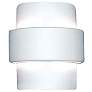 Fasciato 9" High White Bisque Up/Down LED Outdoor Wall Light