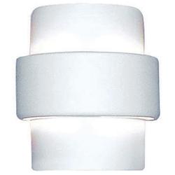 Fasciato 9&quot; High White Bisque Up/Down LED Outdoor Wall Light