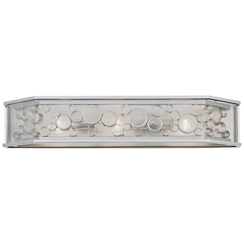 Image 1 Fascination 31 3/4" Wide Metallic Silver 3-Light Bath Light