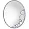 Fascination Metallic Silver 22" x 30" Oval Wall Mirror