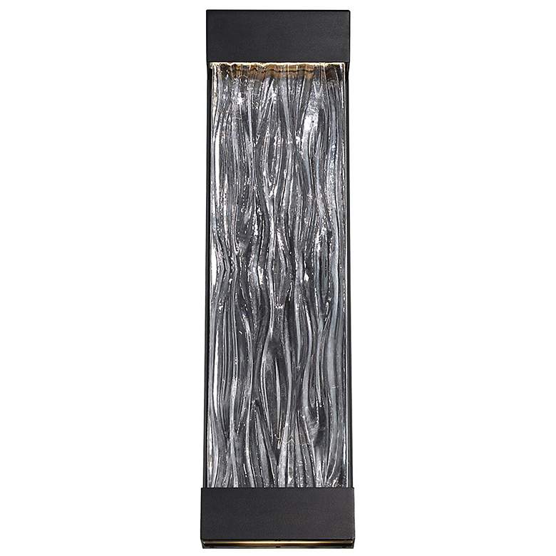 Image 1 Fathom 16"H x 6"W 1-Light Outdoor Wall Light in Black