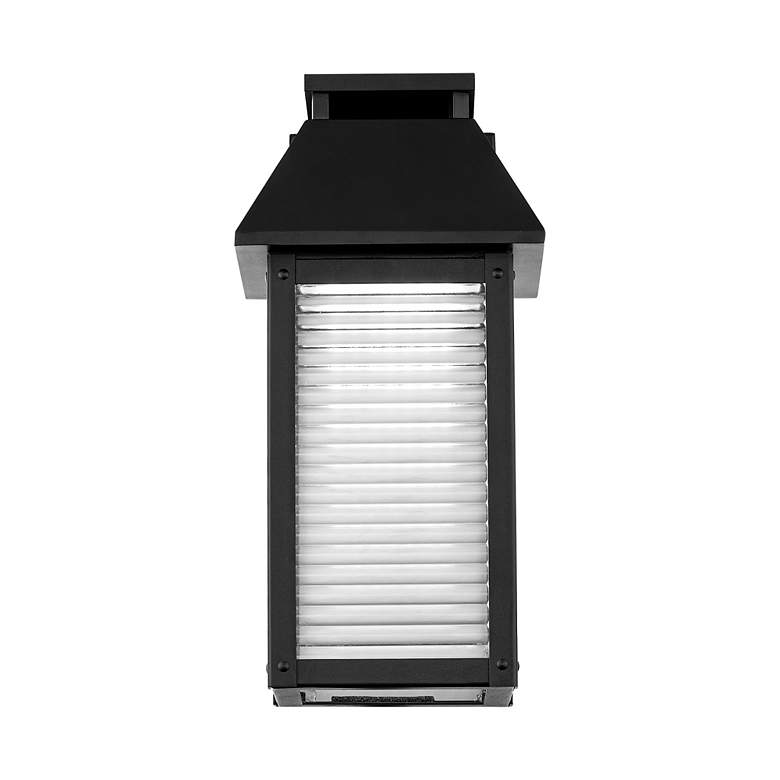 Image 3 Faulkner 14"H x 7"W 1-Light Outdoor Wall Light in Black more views