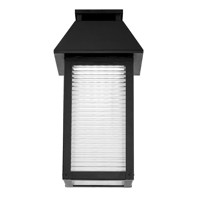 Image 3 Faulkner 18"H x 9"W 1-Light Outdoor Wall Light in Black more views