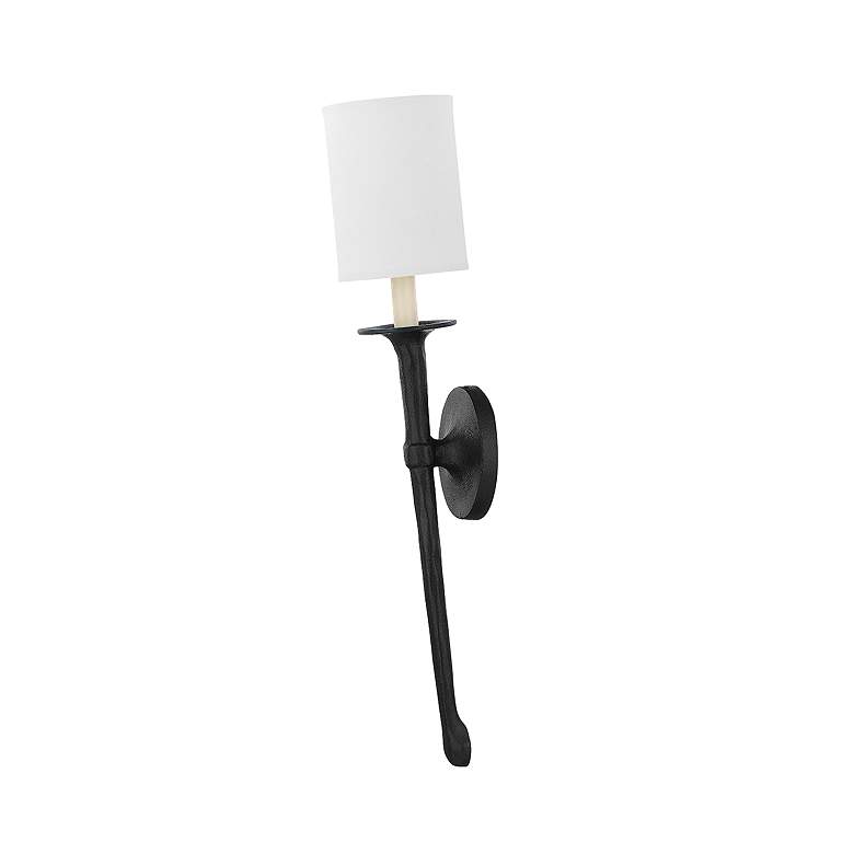 Image 1 Faulkner 24" High Forged Iron Wall Sconce