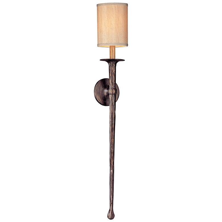 Image 1 Faulkner 36 inch High Pompeii Bronze Wall Sconce