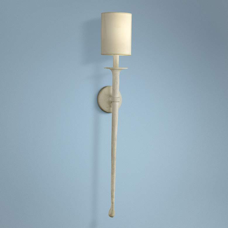 Image 1 Faulkner 37 inch High Gesso White Wall Sconce by Troy Lighting