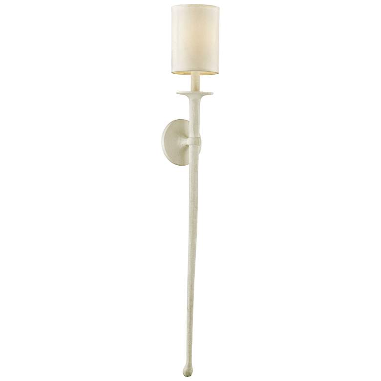 Image 1 Faulkner 48 inch High Gesso White Wall Sconce by Troy Lighting