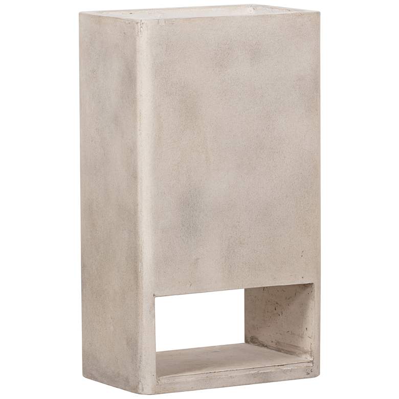Image 1 Fauna 27 1/2" High Antique White Terrazzo Outdoor Planter