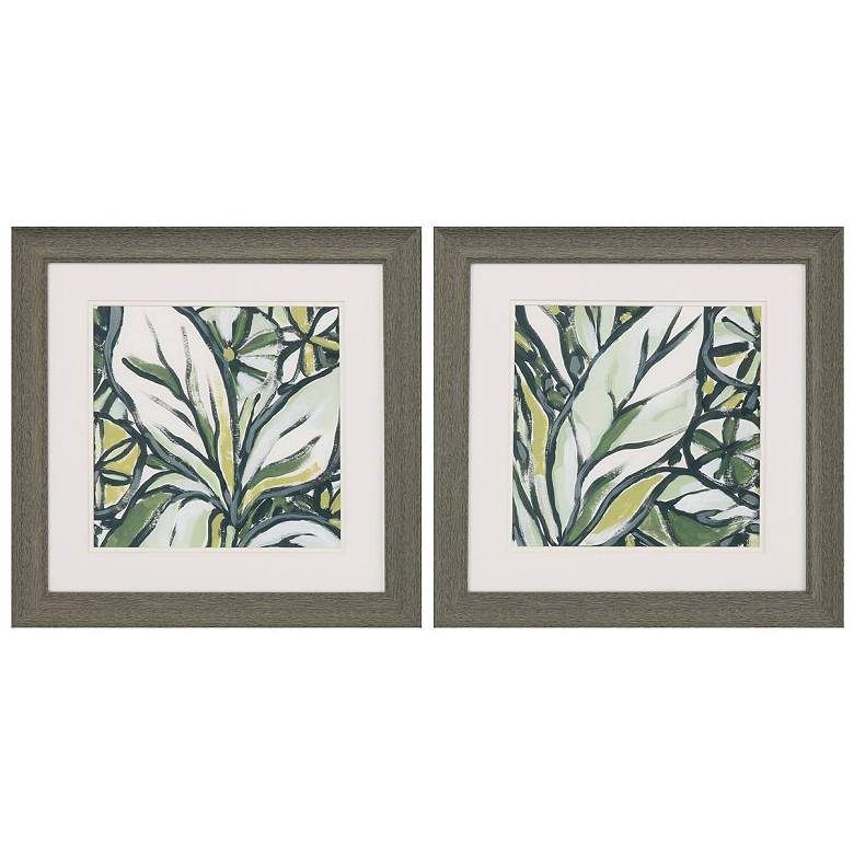 Image 1 Fauvist Tropical A 19"W x 19"H Framed Art Set of 2