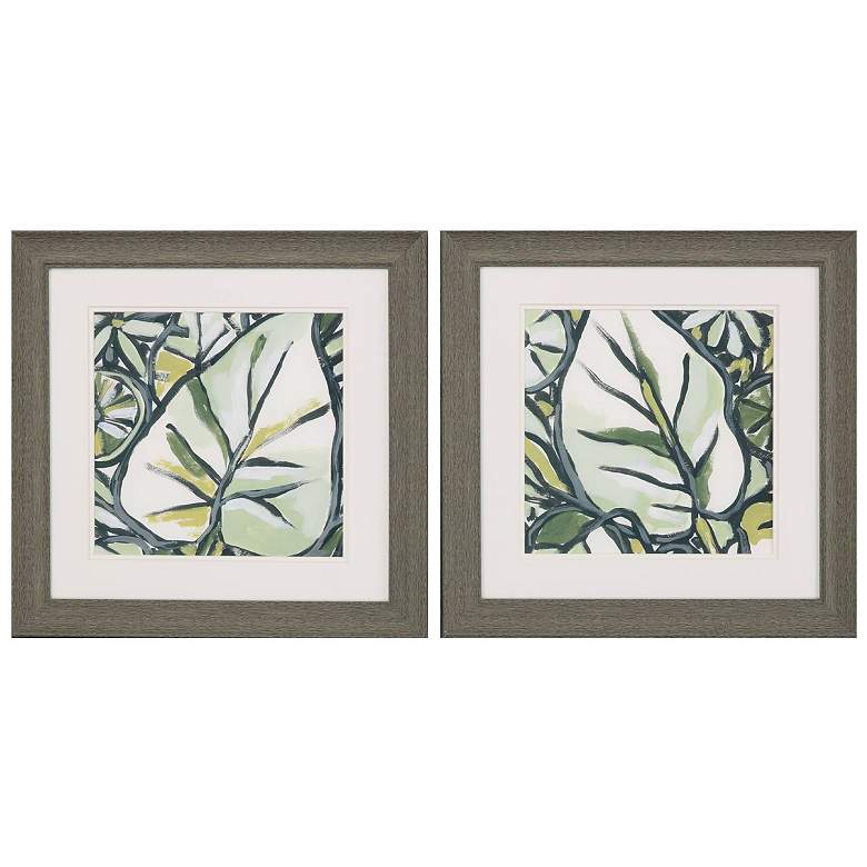 Image 1 Fauvist Tropical B 19"W x 19"H Framed Art Set of 2