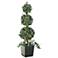 Faux 53 1/4" High Triple Ball Grape Ivy Topiary