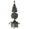 Faux 64" High Cone-Ball Shaped Star Ivy Plant