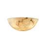 Faux Alabaster Small Quarter Sphere Wall Sconce