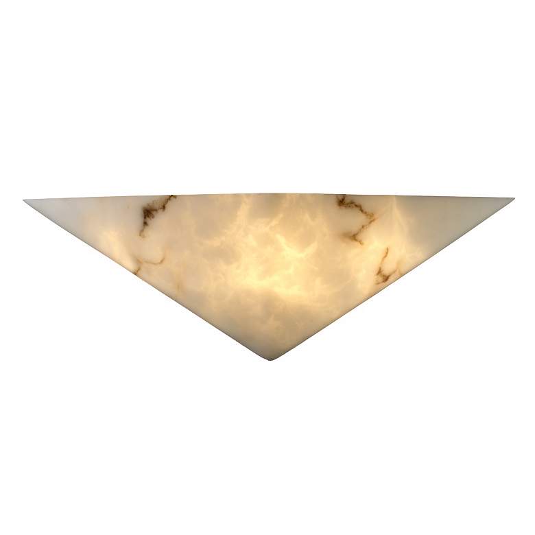 Image 1 Faux Alabaster Triangle Wall Sconce