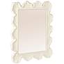 2_Faux Bois Metal Wall Mirror, White