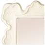 4_Faux Bois Metal Wall Mirror, White more views