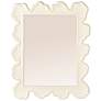 5_Faux Bois Metal Wall Mirror, White more views