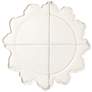 5_Faux Bois Round Metal Wall Mirror, White more views