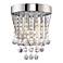 Faux Crystal Balls 11 1/4" High Wall Sconce