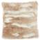 Faux Fur Beige Angora Rabbit 20" Square Throw Pillow