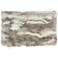 Faux Fur Gray Angora Rabbit 24" x 14" Throw Pillow