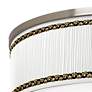 Thumbnail2 of Faux Pleated Giclee Print Lamp Shade with 20 1/4" Wide Ceiling Light more views