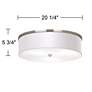 Thumbnail4 of Faux Pleated Giclee Print Lamp Shade with 20 1/4" Wide Ceiling Light more views